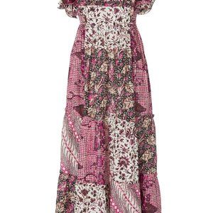 Nwt Ulla Johnson Zoya Ruffle Maxi Dress 